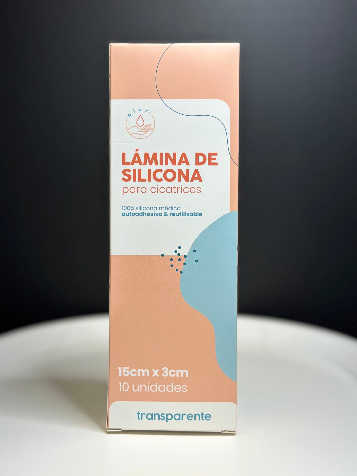 Lamina silicona 15 x 3 cms transparente (1,8mm grosor)