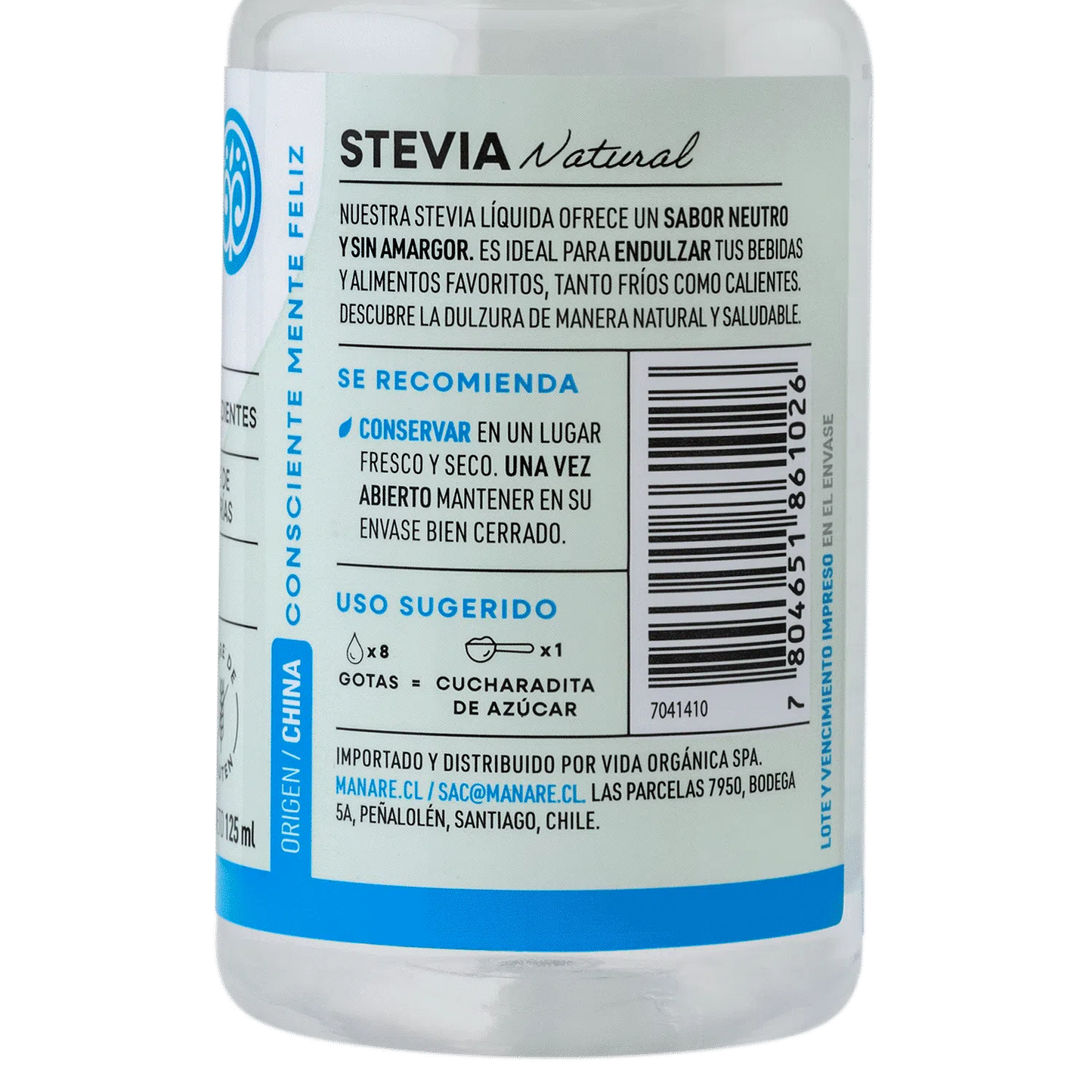 Stevia líquida 125ml Manare