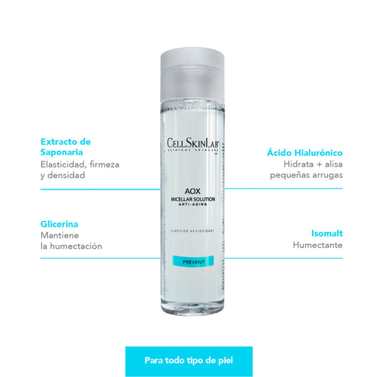 AOX MICELLAR SOLUTION 250 ML Cellskinlab