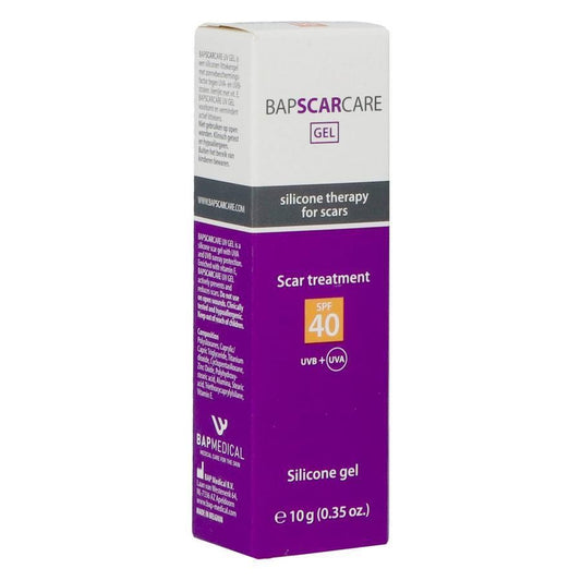 BAP SCAR CARE 10grs Silicona gel + Vitamina E + SPF 40